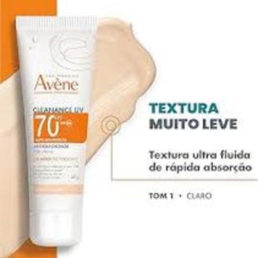 Imagem de Protetor Solar Facial Creme Antioleosidade FPS 70 Avene Cleanance Tom 