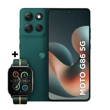 Imagem de Kit Smartphone Moto G86 512 GB + Moto Watch Fit