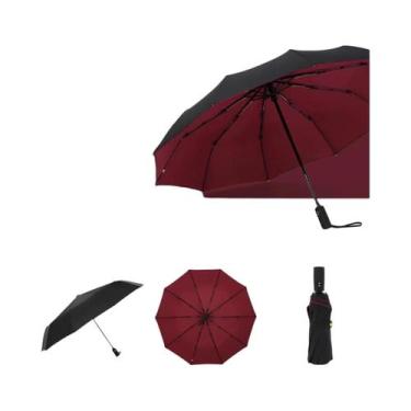 Imagem de Guarda-chuva Automático Extra Grande De Dupla Camada, Resistente Ao Ve