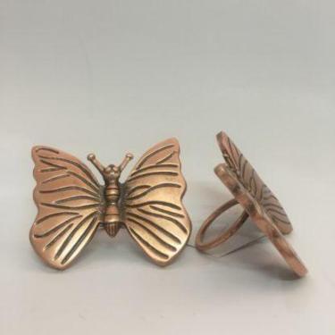 Imagem de Porta Guardanapo Em Metal Borboleta Mameg  Un, Rosé