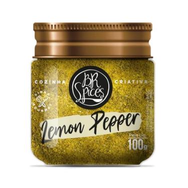 Imagem de Tempero Pó Lemon Pepper Br Spices Gourmet Pote 100g