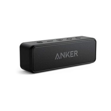 Imagem de Anker soundcore 2 Caixa de Som Bluetooth Portátil com 12W de Som Estéreo, Bluetooth 5, BassUp, à Prova d'Água IPX7, 24 Horas de Reprodução, Emparelhamento Estéreo Sem Fio, Ideal para Casa e Viagens