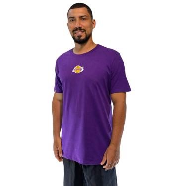 Imagem de Camiseta Nba Masculina Los Angeles Lakers Rubber