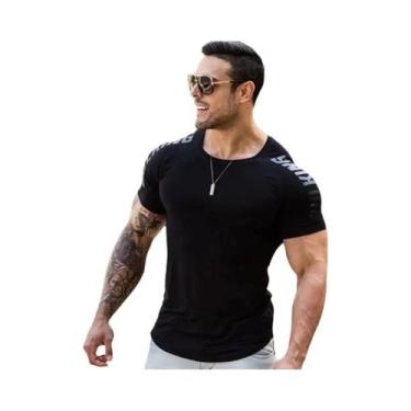 Imagem de Camiseta Masculina De Compressão De Secagem Rápida Para Academia, Fitn