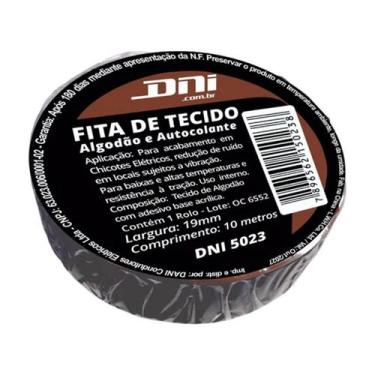Imagem de Fita isolante tecido chicote lonada dni dni5023 preto, Única