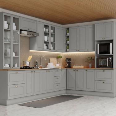 Imagem de Cozinha Modulada 11 Peças 20 Portas 7 Gavetas Americana Henn