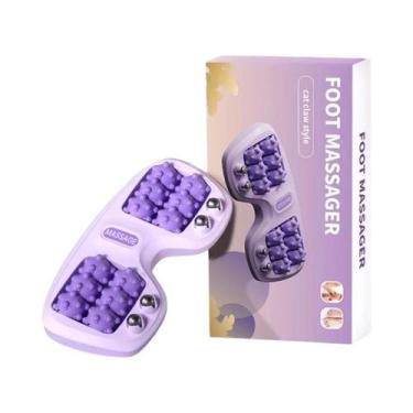 Imagem de Massageador De Pé Com Esferas Magnéticas Tricolor, Bola De Massagem Te