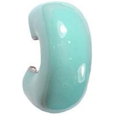 Imagem de Brinco Pequeno Armazem Rr Bijoux Verde Água Prata