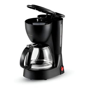 Imagem de Cafeteria Elétrica Café Bebida 110V 15 Xícaras Preta Com Sistema Corta-pingos E Jarra D...