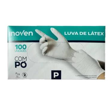 Imagem de Luva Látex Procedimento Descartável PP, P, M, G - Caixa C/ 100 - Inove