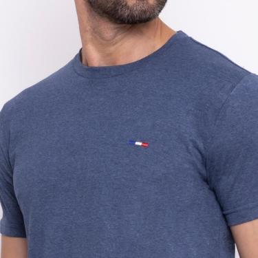 Imagem de Camiseta Masculina Básica FMF com Bordado Algodão Premium França-Masculino