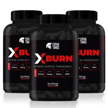 Imagem de Kit 3x Termogênico X Burn Xtreme Complex 60 Cáps - Espartanos-Unissex