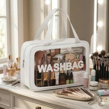 Imagem de Washbag Bolsa Nécessaire Feminina Para Maquiagem Grande Multifunções b