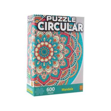 Imagem de Quebra-cabeça 600 peças Circular Mandala - Grow