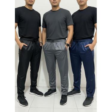 Imagem de Kit Com 3 Calça Chimpa Masculina Com Bolsos e Cordão - Wju Jeans, Colo