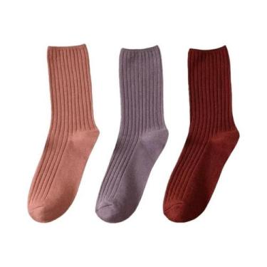 Imagem de Meias Longas De Algodão Respirável Estilo Japonês Retro Para Mulheres,