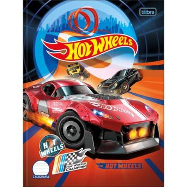 Imagem de Caderno De CALIGRAFIA Brochura Capa Dura Hot Wheels 40 Folhas Tilibra,