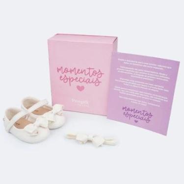 Imagem de Sapato Bebê Menina Pampili Nina Momentos Especiais Branco-Feminino