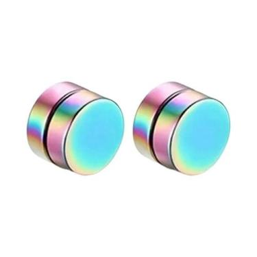 Imagem de Brincos Magnéticos Masculinos De Encaixe Em Aço Inoxidável 316L Hipoal