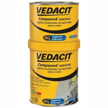 Imagem de Adesivo Compound 1 Kilo - 121614 - Vedacit Adesivo 1kg Estrutural Comp
