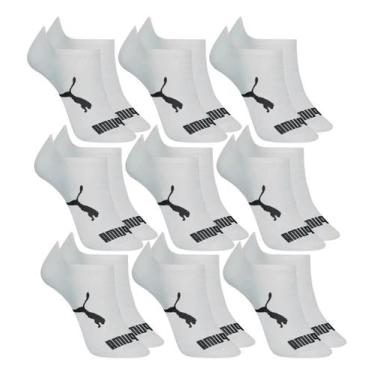 Imagem de Kit 9 Pares Meias Invisível Puma Sapatilha Adulto Original, 44/46, Bra