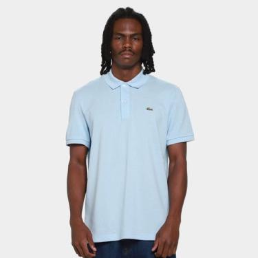 Imagem de Camisa Polo Lacoste Manga Curta Masculina, Azul escuro, G