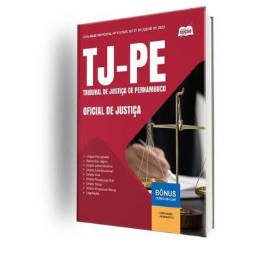 Imagem de Apostila TJ-PE - Oficial de Justiça - Apostilas Opção