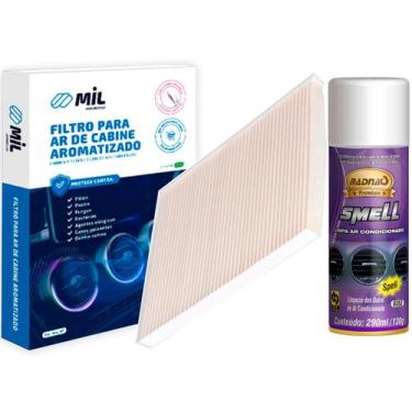 Imagem de Kit Filtro De Ar Condicionado Jac Motors T50 2018/2022 + Limpa Ar Cond