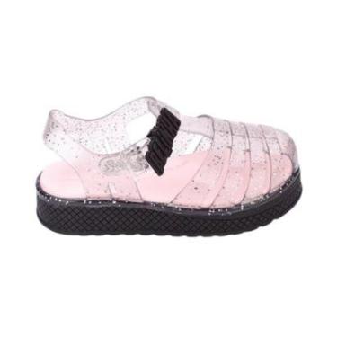Imagem de Sandália Flat Gloss Meninas Kidy Belinha Infantil - Preto-Feminino