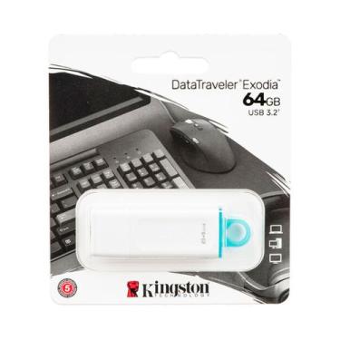 Imagem de Pen Drive Kingston 64GB KC-U2G64-5R-TW USB 3.0 - Exodia White