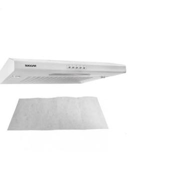 Imagem de Kit 2 Mantas Filtrantes Depurador 80cm SUGGAR 350x755mm