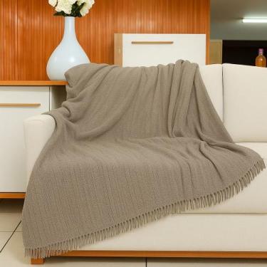 Imagem de Manta p/ Sofá 3,00 x 1,80 m Artesanal King Size Gigante 2 ou 3 Lugares