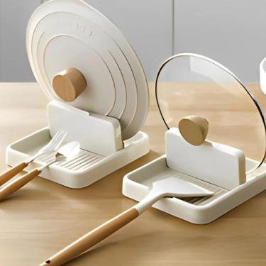 Imagem de Descanso De Panela Suporte Tampas De Panelas Talheres - Skyshopmagazin