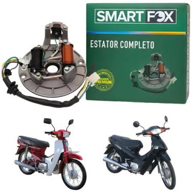 Imagem de Estator bobina magneto pulso completo smartfox honda c100 dream biz100
