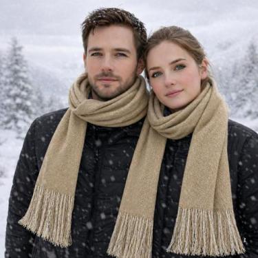 Imagem de Echarpe Cachecol Pashmina Lenço Xale Grosso Várias Cores - Love4Home, 