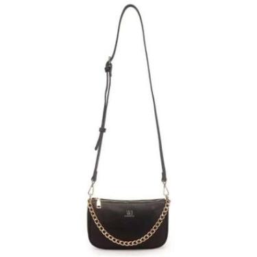 Imagem de Bolsa Wj Transversal Pequena Basica - Feminina - Preto-Feminino