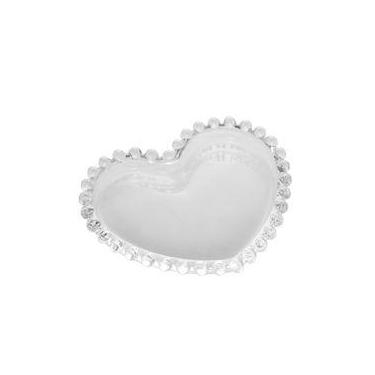 Imagem de Conjunto 4 Pratos Cristal Coração Pearl Wolff - Rojemac