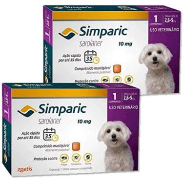 Imagem de simparic 2,5-5kg 10 mg caixa com 3 und - Zoetis