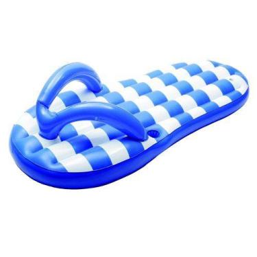 Imagem de Boia Inflável Chinelo Azul Pronta Entrega - Nautic