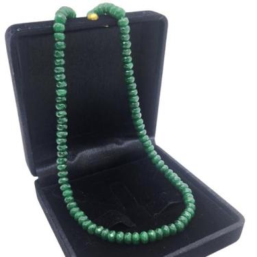 Imagem de Colar Choker Pedra Natural Cores 40cm Banho De Ouro 4831 - Très Chic J