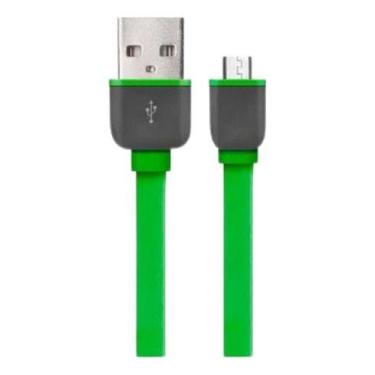 Imagem de Cabo Micro Usb 5 Pinos Multilaser Carrega E Transfere Dados, Verde