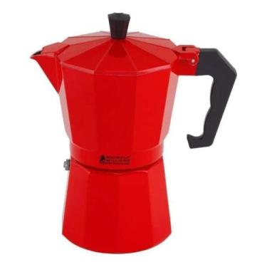 Imagem de Cafeteira luxo italian vermelho 6 xícaras maxwell & williams em alumin