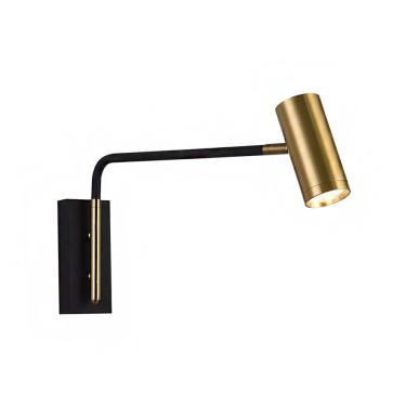 Imagem de Arandela LED Embutido Kastra Luz Amarela 3000K Bivolt Dourado e Preto Astraled