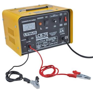 Imagem de Carregador de Bateria Portátil 25A 12/24v LCB-25 Lynus, 220V, Amarelo