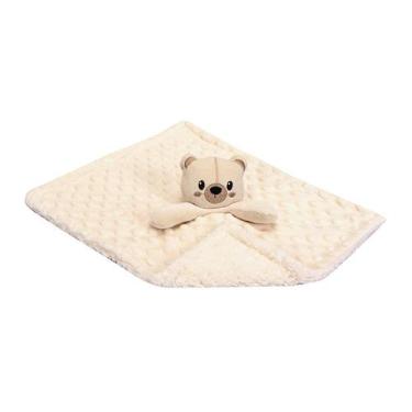Imagem de Naninha Bubble Carinhas Off White - Conforto e Segurança para Bebês - 