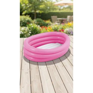 Imagem de Banheira Inflável Infantil Oval 55 Litros Rosa - Congratulations Store