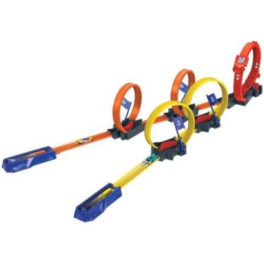 Imagem de Hot Wheels Pista De Brinquedo Corrida Multi Loop - 34cm Mattel