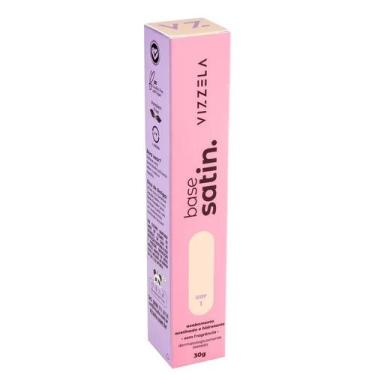 Imagem de Vizzela Base Líquida Satin 01 - Vizzela Cosméticos