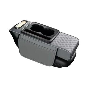 Imagem de Almofada Elevada Para Apoio De Braço De Carro Com Suporte Para Copos E
