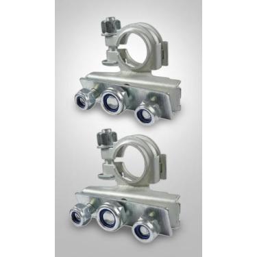 Imagem de Terminal Bateria 3 Vias Metal P/ Veículos e Barcos Kit 2 - Congratulat